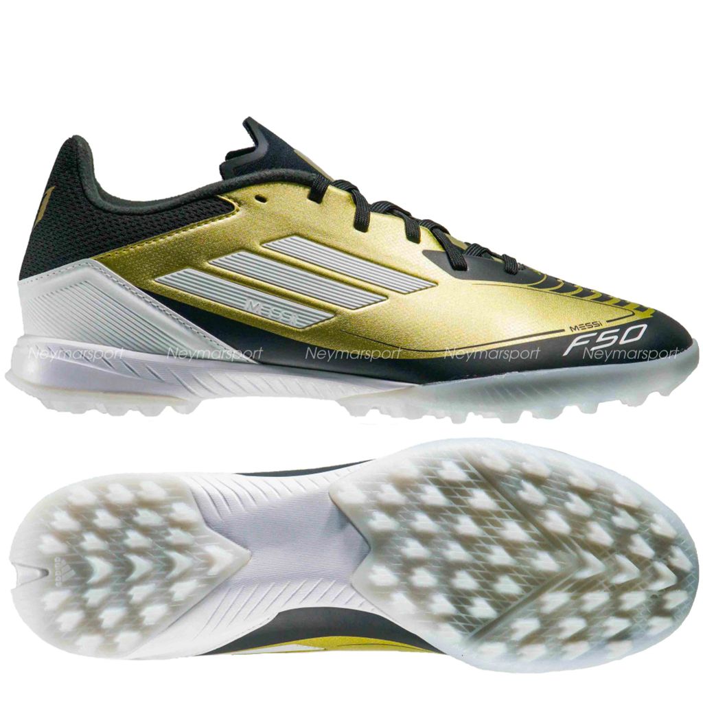 Giày đá bóng adidas F50 Messi League TF Triunfo Dorado - Gold Metallic/Footwear White/Core Black IG9282