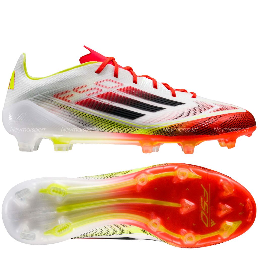 Giày đá bóng adidas F50 Elite FG Pure Victory - Footwear White/Core Black/Solar Yellow IE1206