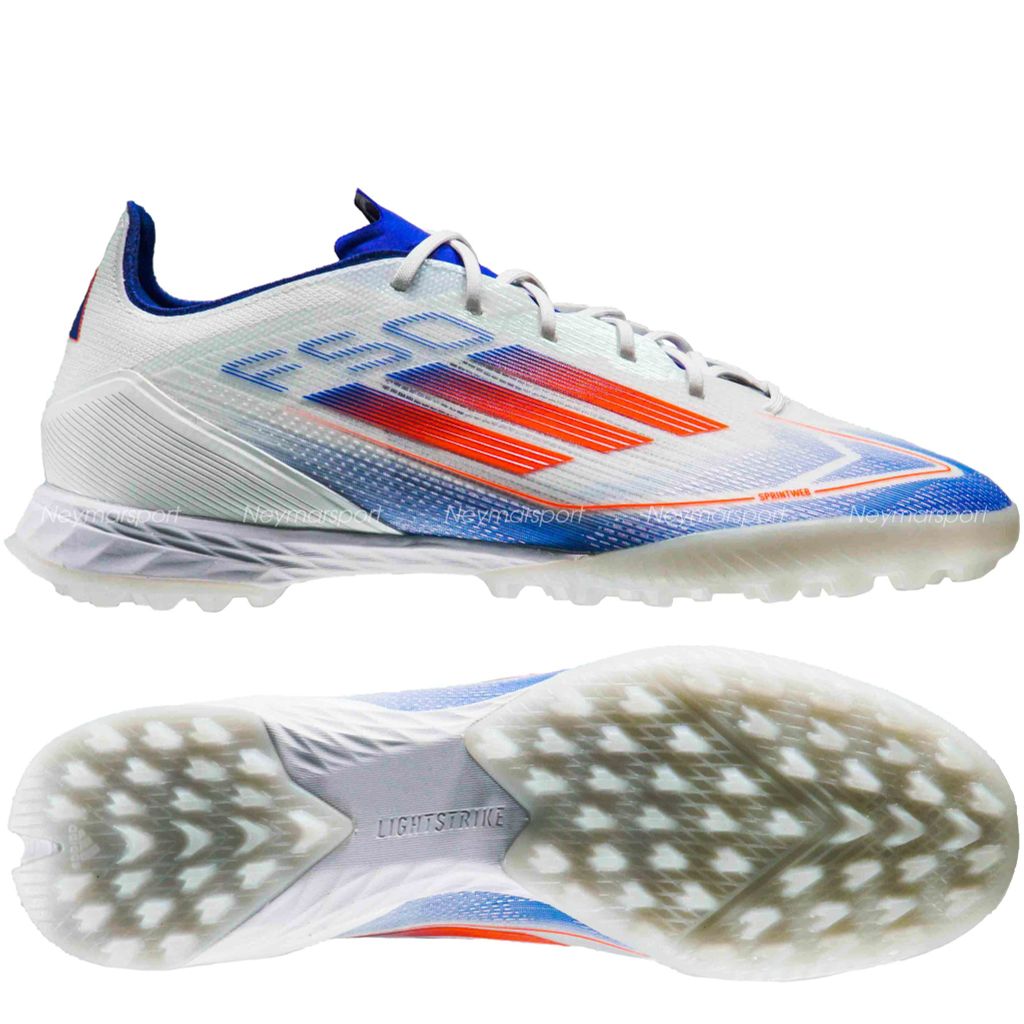 Giày đá bóng adidas F50 Pro TF Advancement - Footwear White/Solar Red/Lucid Blue IF1323