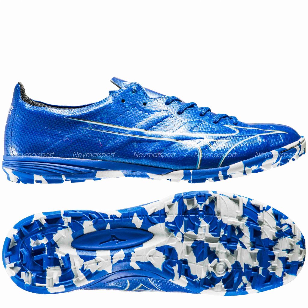Giày đá bóng Mizuno Alpha Pro TF Mugen - Laser Blue/White/Gold P1GD246427