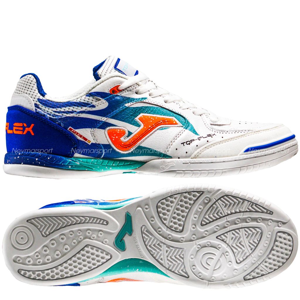 Giày đá bóng JOMA Top Flex 2576 - White/Royal TOPS2576IN