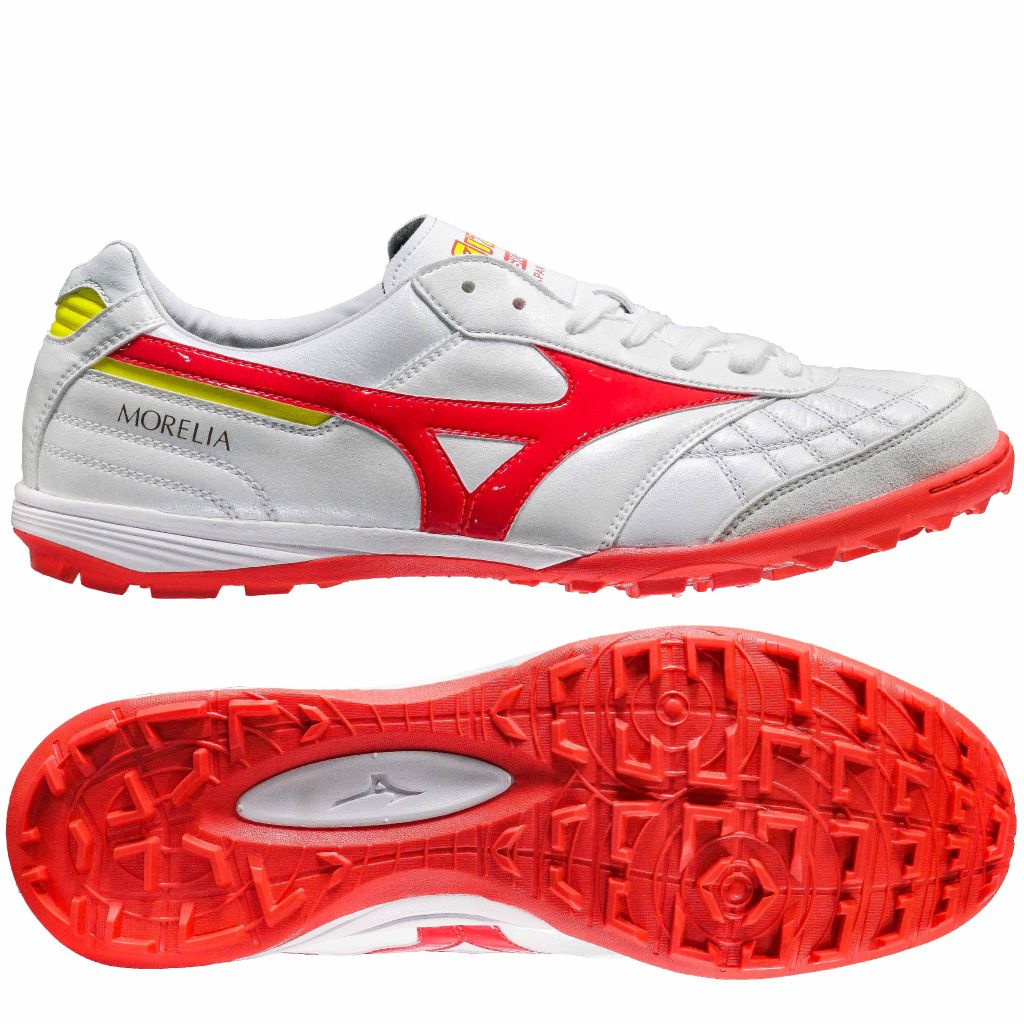 Mizuno Morelia Sala Made in Japan TF Release - White/Red/Yellow Limited Edition