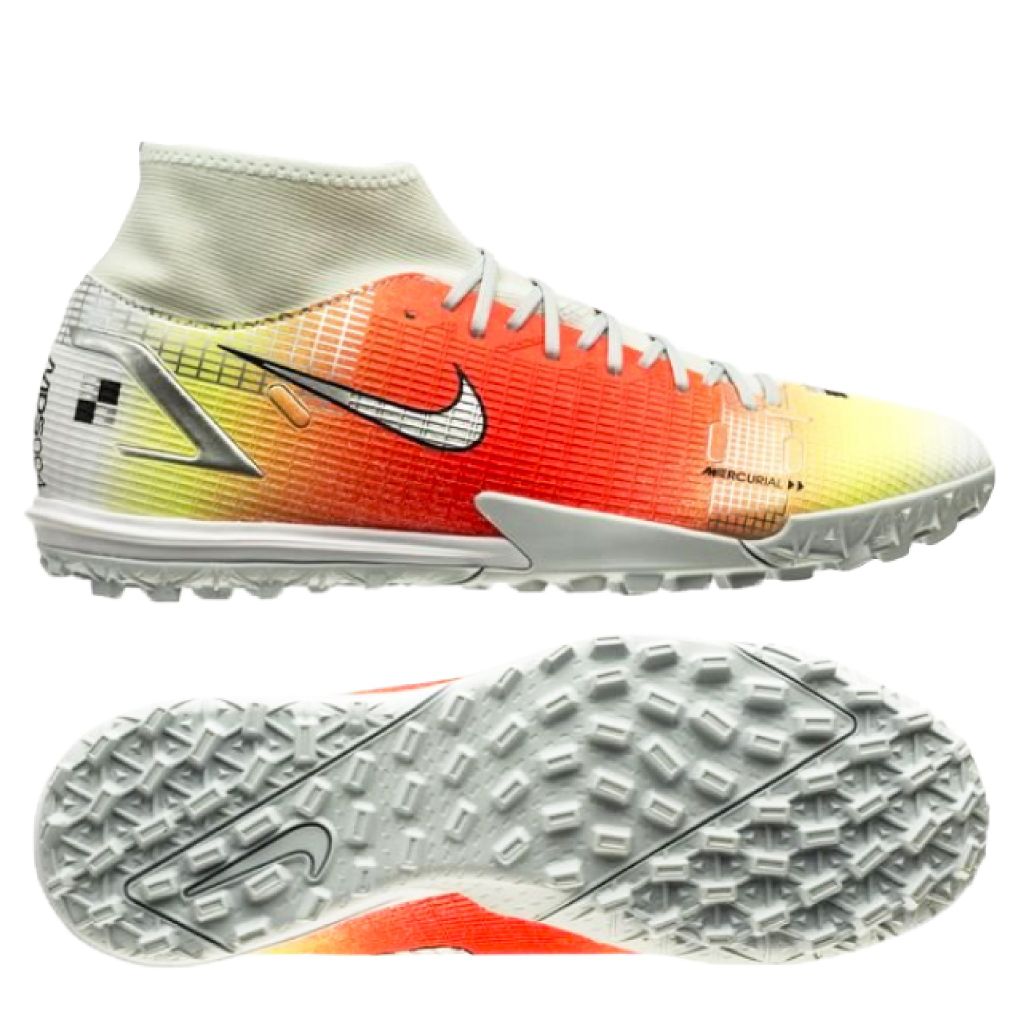 Nike Mercurial Superfly 8 Academy TF Dream Speed 4 - White/Bright Mango