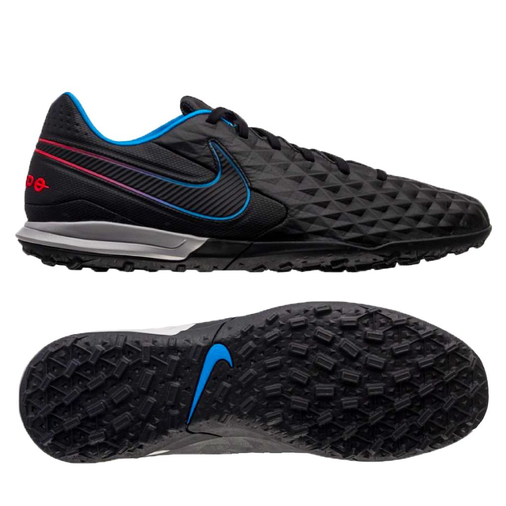 Nike Tiempo Legend 8 Pro TF Black x Prism - Black/Siren Red/Lite Photo Blue