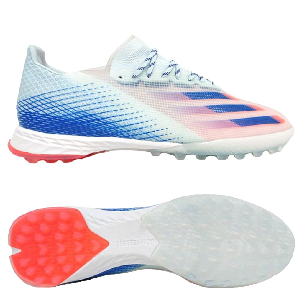 ADIDAS X GHOSTED .1 TF Glory Hunter - Sky Tint/Royal Blue/Signal Coral
