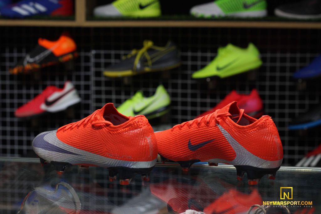 Nike Mercurial Vapor 13 Elite FG Future DNA - Max Orange/Metallic Silver/Black LIMITED EDITION