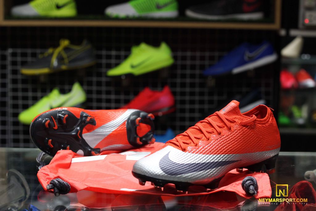 Nike Mercurial Vapor 13 Elite FG Future DNA - Max Orange/Metallic Silver/Black LIMITED EDITION