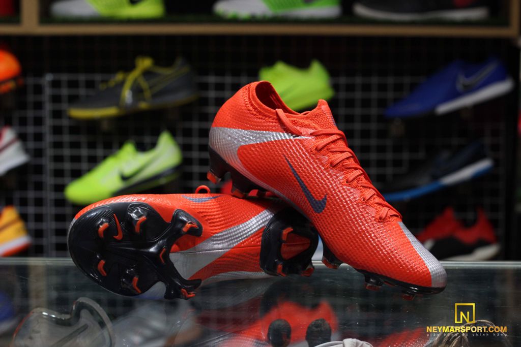 Nike Mercurial Vapor 13 Elite FG Future DNA - Max Orange/Metallic Silver/Black LIMITED EDITION