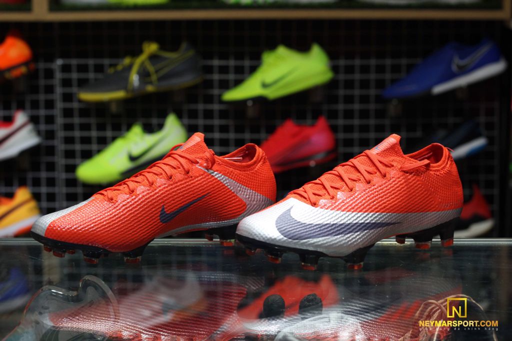 Nike Mercurial Vapor 13 Elite FG Future DNA - Max Orange/Metallic Silver/Black LIMITED EDITION