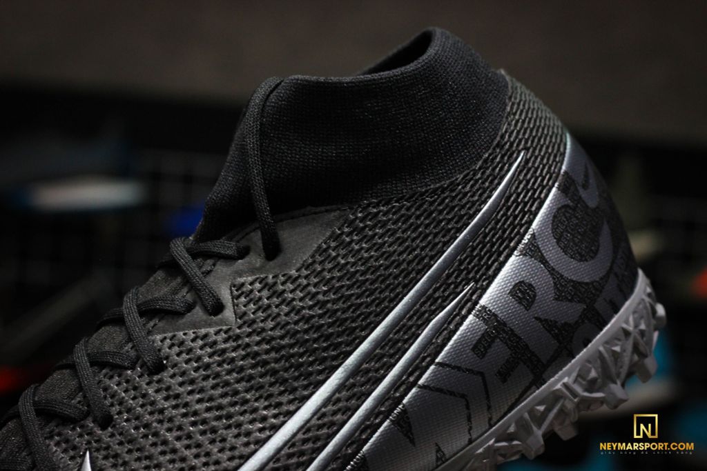 NIKE MERCURIAL SUPERFLY 7 ACADEMY TF UNDER THE RADAR - BLACK/METALLIC COOL GREY
