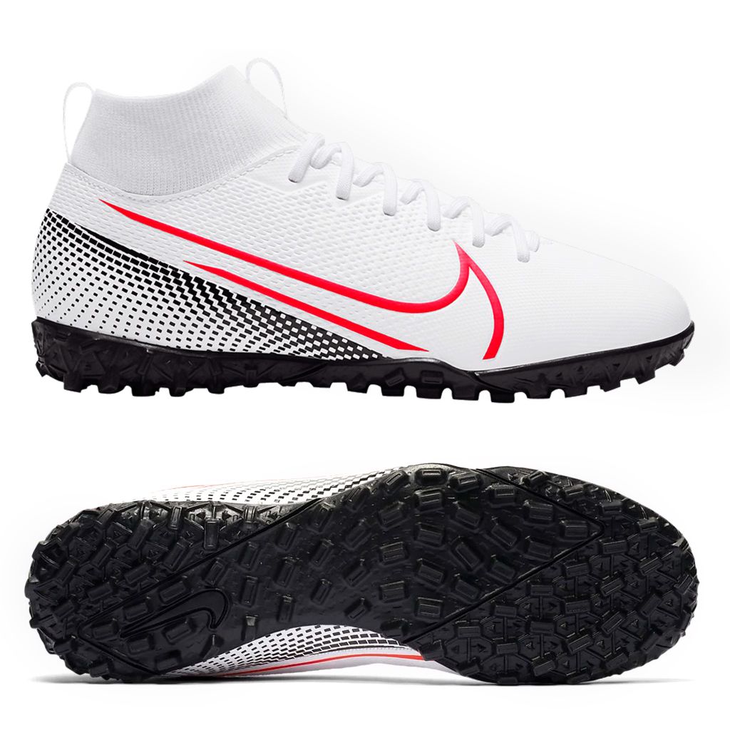 Nike Mercurial Superfly 7 Academy TF LAB2 - White/Laser Crimson/Black Kids