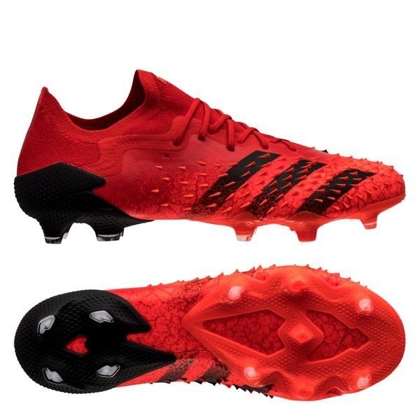adidas Predator Freak .1 Low FG Meteorite - Red/Core Black/Solar Red
