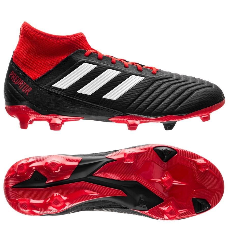adidas Predator Tango 18.3 FG Team Mode - Core Black/Footwear White/Solar Red