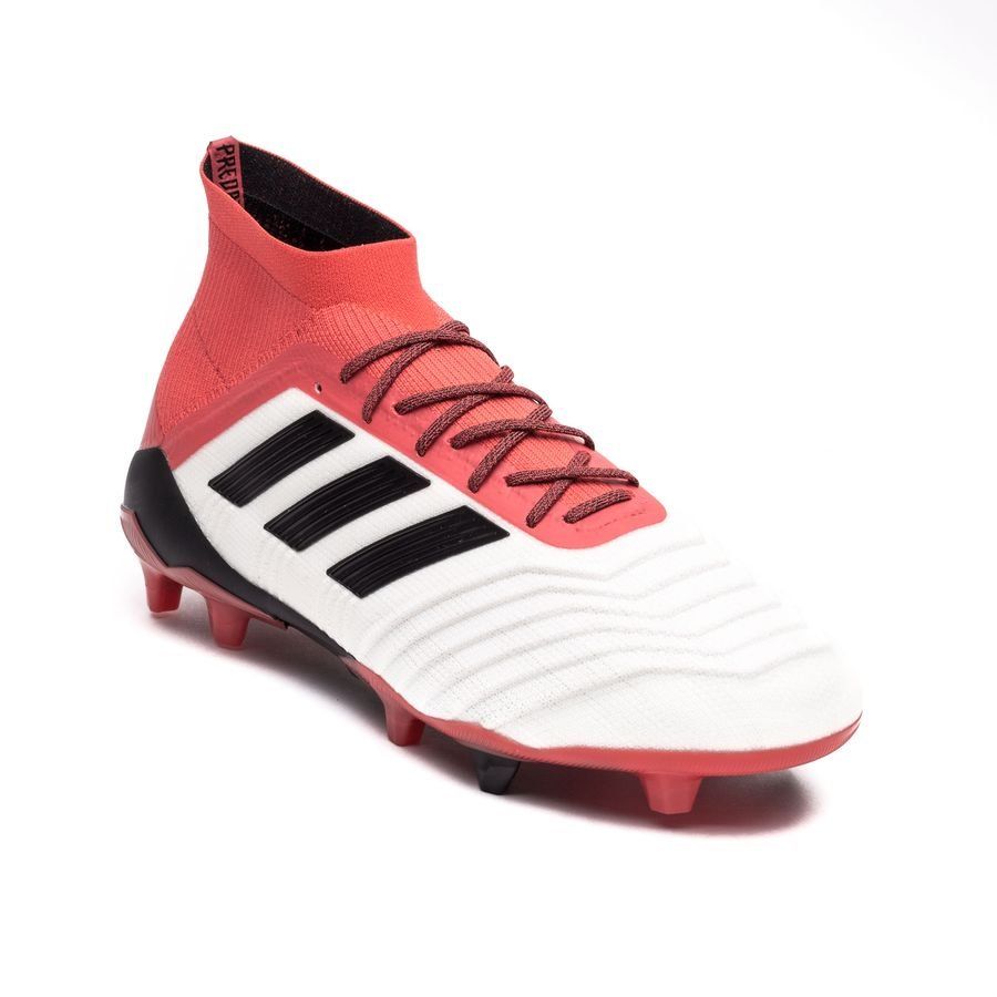 adidas Predator 18.1 FG/AG Cold Blooded - Footwear White/Core Black/Real Coral