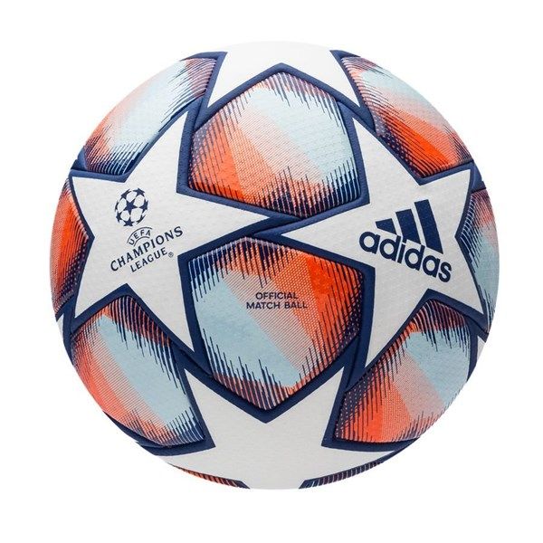 adidas Football Champions League 2020 Pro Match Ball - White/Royal Blue/Signal Coral