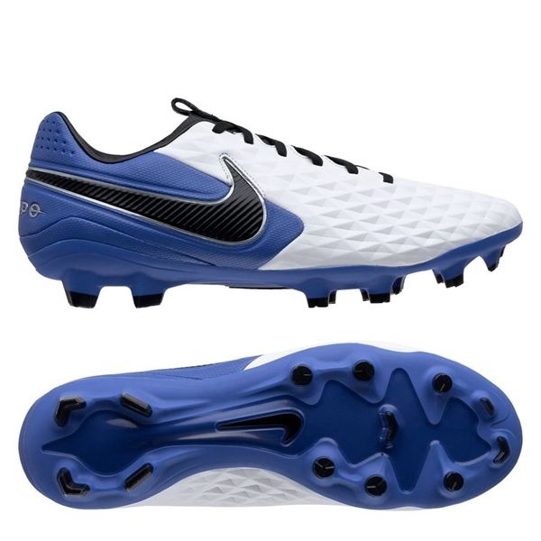 Nike Tiempo Legend 8 Pro FG Daybreak - White/Black/Hyper Royal/Metallic Silver
