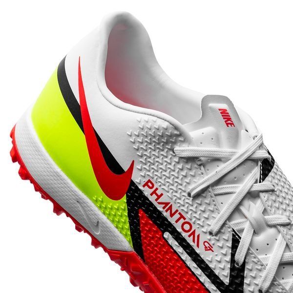 Nike Phantom GT 2 Academy TF Motivation - White/Bright Crimson/Volt