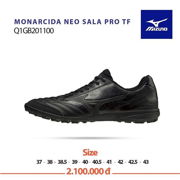 Mizuno Monarcida Neo Sala Pro AS TF REBORN REVOLUTION - Black/Black