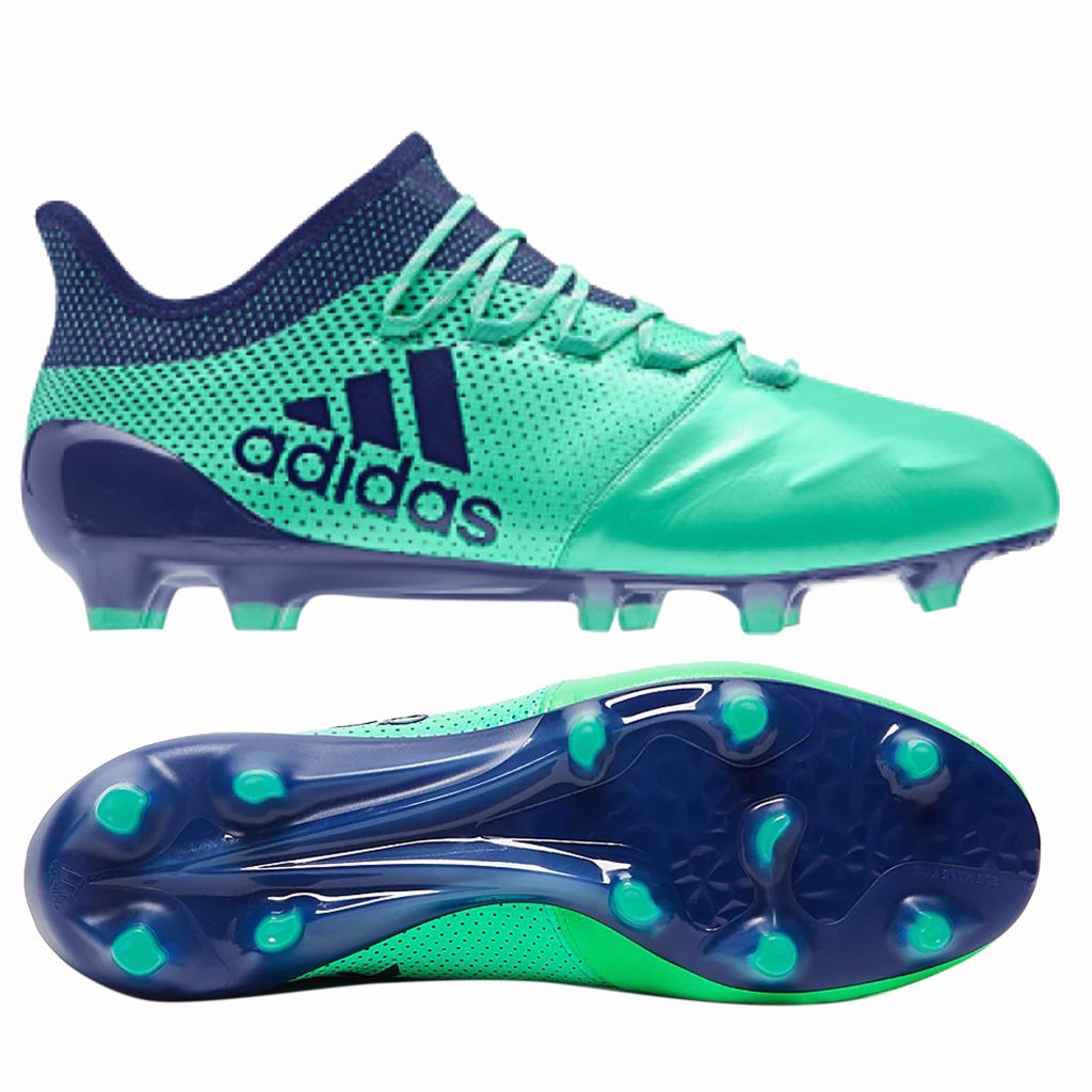 adidas X 17.1 FG LEATHER Deadly Strike - Aero Green/Unity Ink/Hi-Res Green