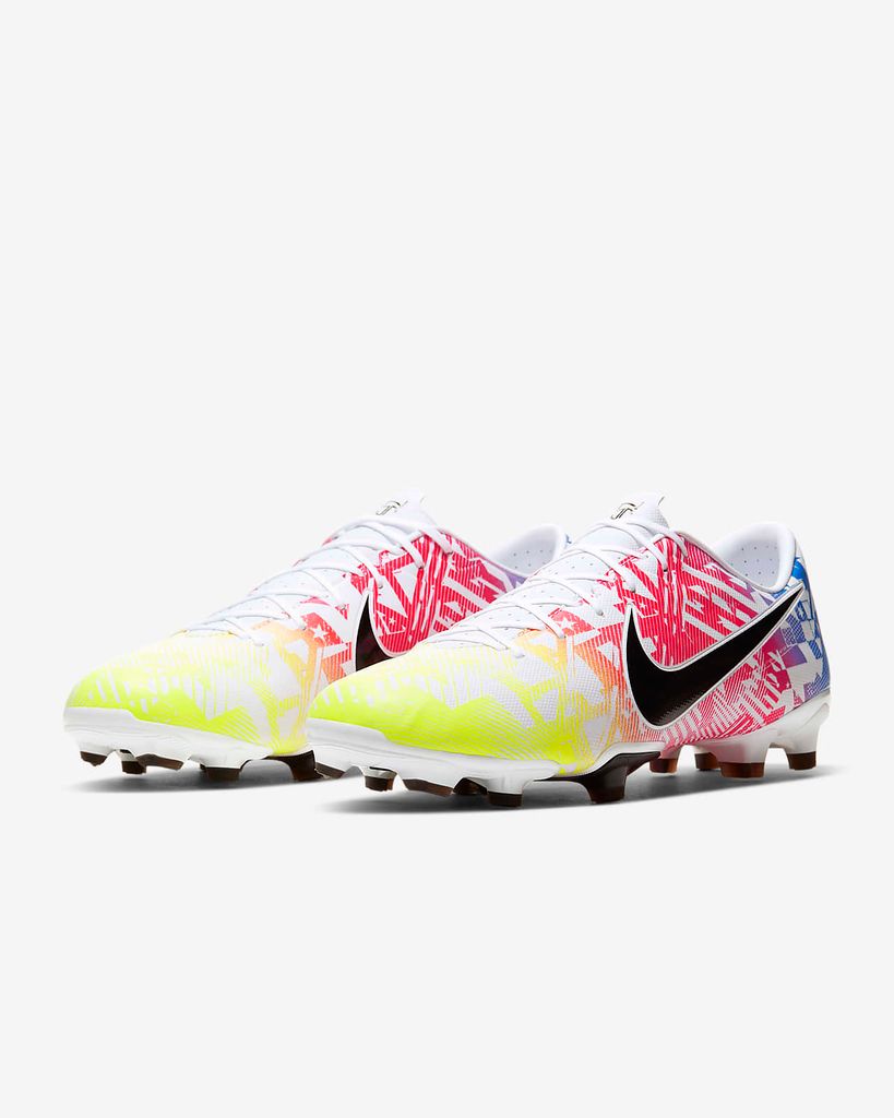 Nike Mercurial Vapor 13 Academy MG NJR Jogo Prismatico - White/Black/Racer Blue/Volt