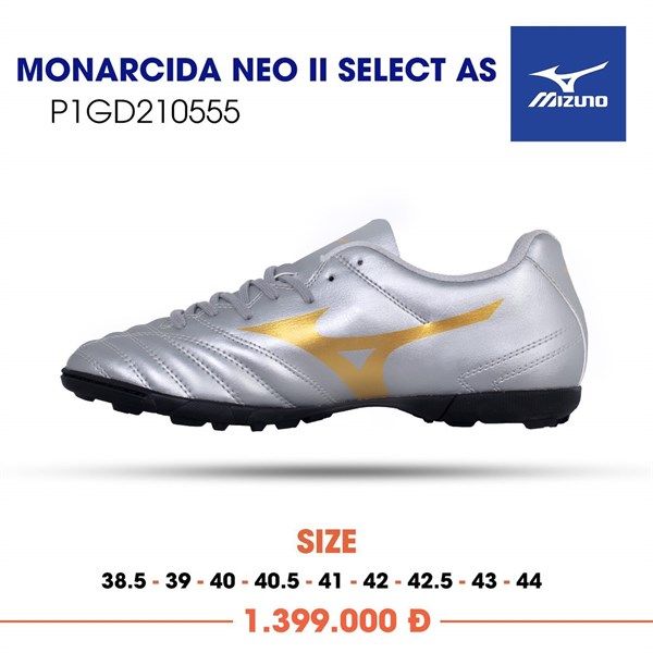MIZUNO MONARCIDA NEO II SELECT AS TF SILVER/GOLD