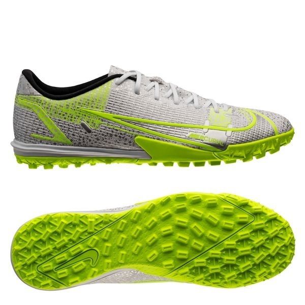 Nike Mercurial Vapor 14 Academy TF Silver Safari - White/Black/Metallic Silver/Volt
