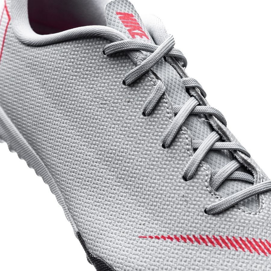 Nike Mercurial VaporX 12 Academy TF Kids Raised On Concrete - Wolf Grey/Light Crimson