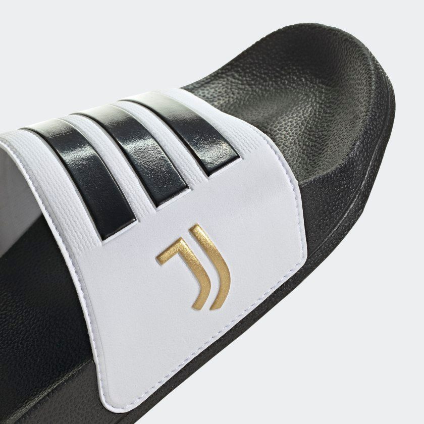 ADIDAS ADILETTE LITE JUVENTUS - Cloud White / Core Black / Matte Gold