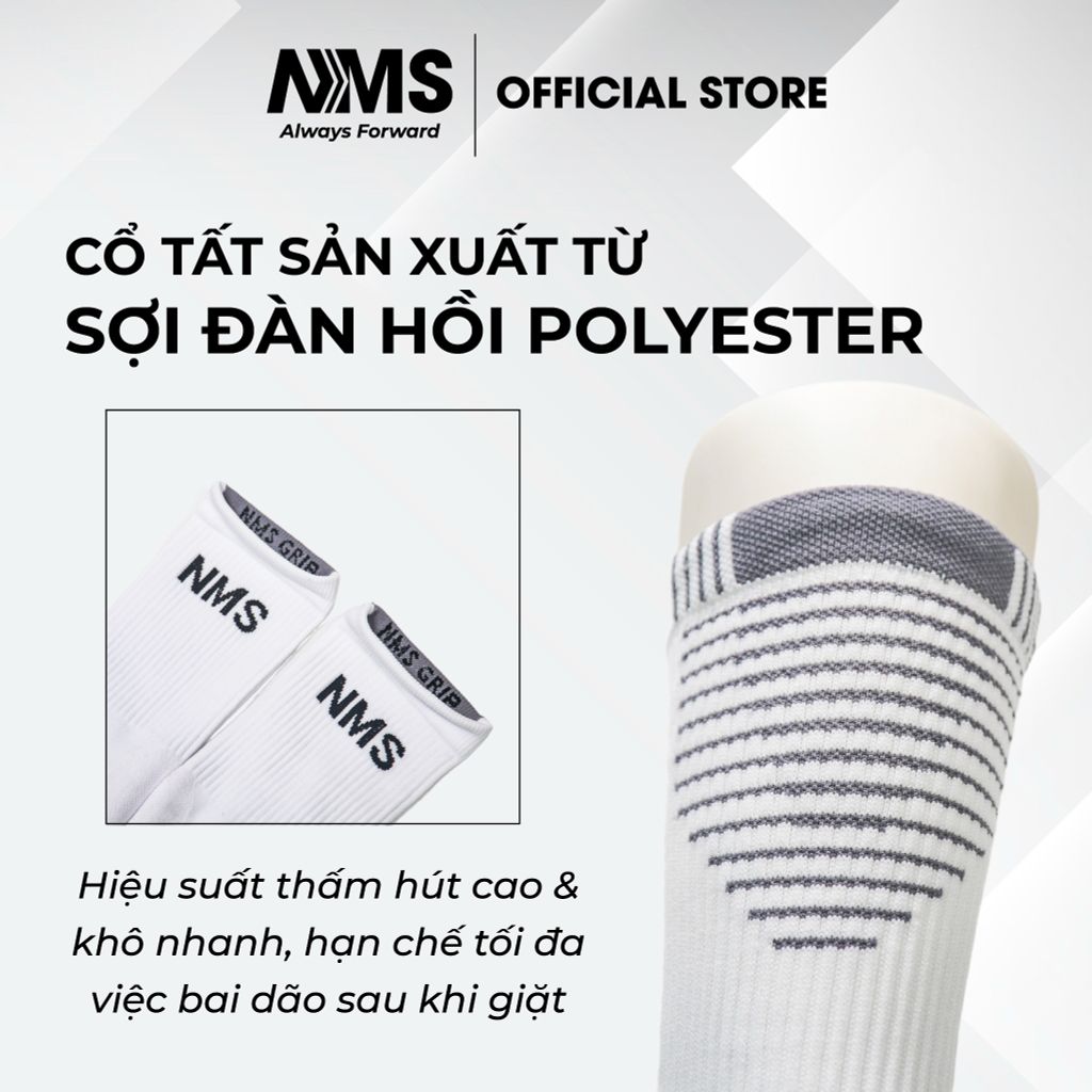 Vớ vân chống trơn NMS GRIP 1.0 Crew Sock