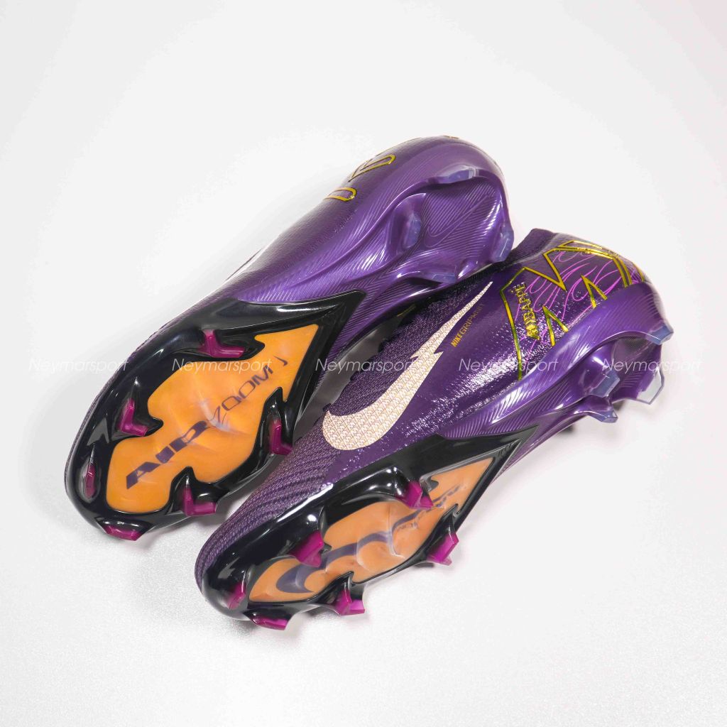 Giày đá bóng Nike Air Zoom Mercurial Vapor 16 Elite FG Mbappé Personal Edition - Grand Purple/Pale Ivory FQ8683-500