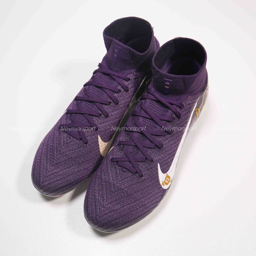 Giày đá bóng Nike Air Zoom Mercurial Superfly 10 Elite FG Mbappé Personal Edition - Grand Purple/Pale Ivory FQ8692-500