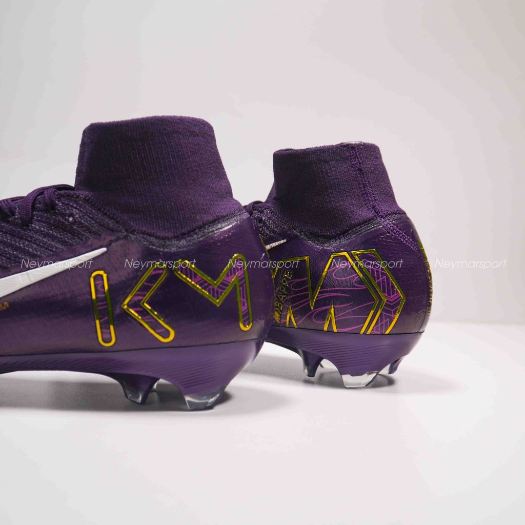 Giày đá bóng Nike Air Zoom Mercurial Superfly 10 Elite FG Mbappé Personal Edition - Grand Purple/Pale Ivory FQ8692-500