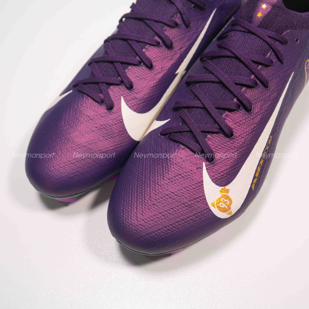 Giày đá bóng Nike Air Zoom Mercurial Vapor 16 Pro FG Mbappé Personal Edition - Grand Purple/Pale Ivory FQ8689-500