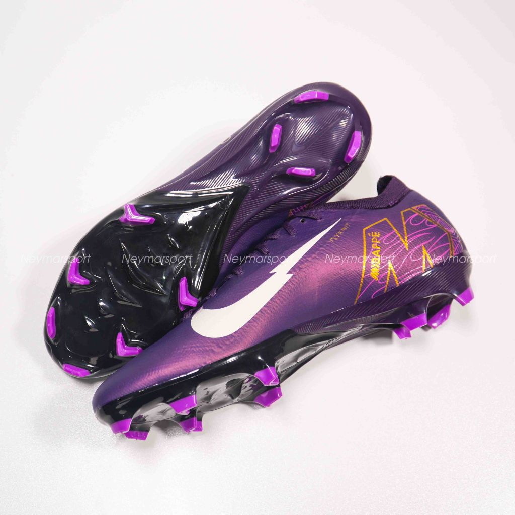 Giày đá bóng Nike Air Zoom Mercurial Vapor 16 Pro FG Mbappé Personal Edition - Grand Purple/Pale Ivory FQ8689-500