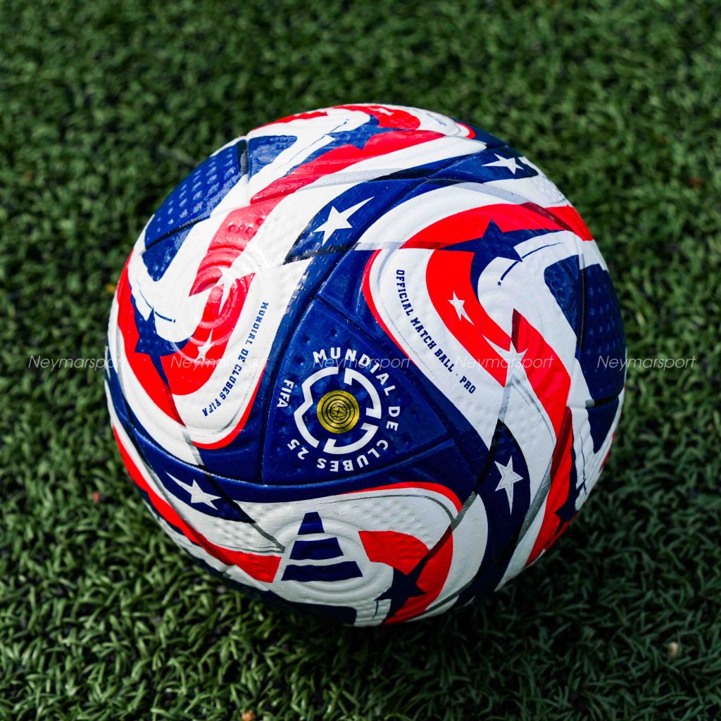 Quả bóng đá adidas Football Pro Club World Cup 2025 Match Ball - White/Power Blue/Dark Blue/Lucid Red JE8770