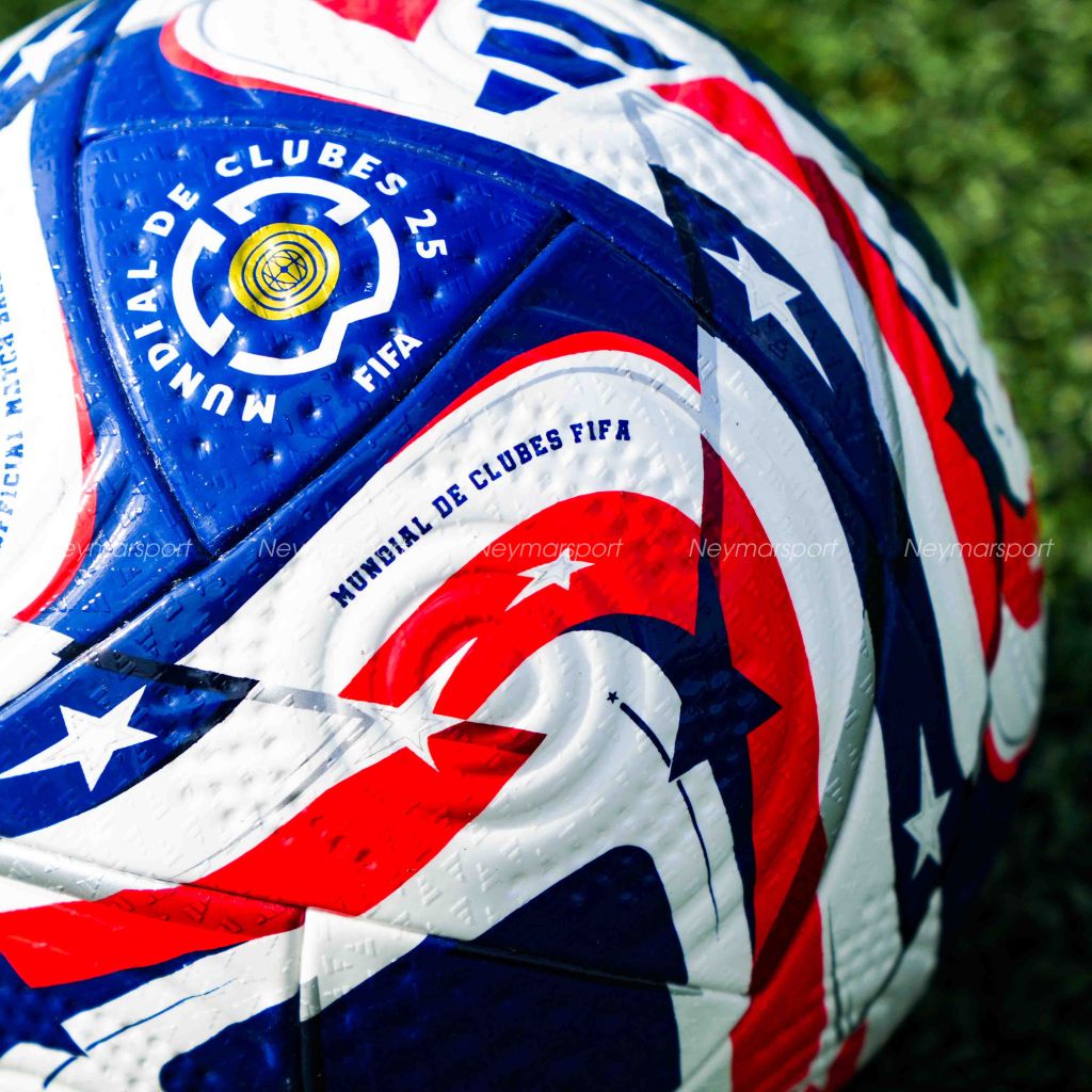 Quả bóng đá adidas Football Pro Club World Cup 2025 Match Ball - White/Power Blue/Dark Blue/Lucid Red JE8770