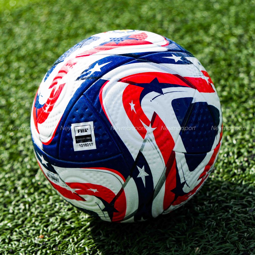 Quả bóng đá adidas Football Pro Club World Cup 2025 Match Ball - White/Power Blue/Dark Blue/Lucid Red JE8770