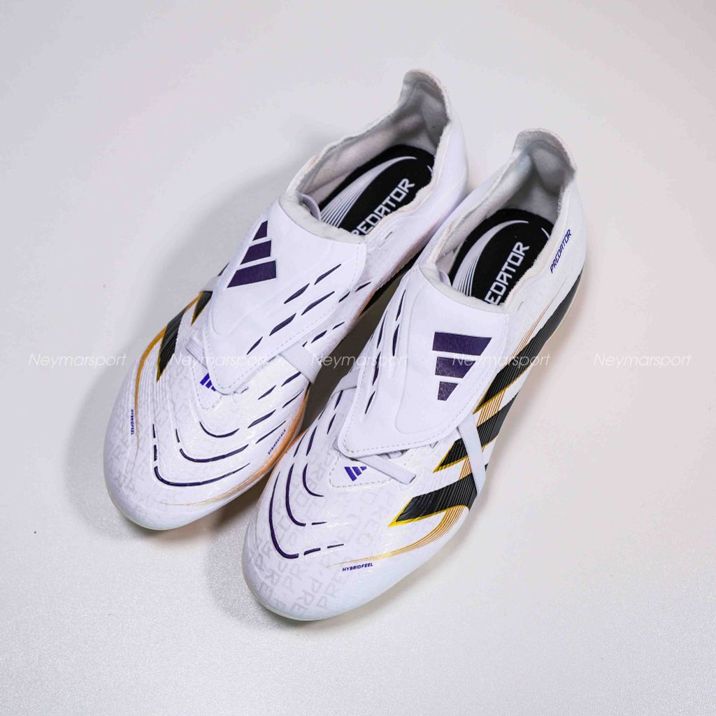 Giày đá bóng adidas Predator League Fold-over Tongue FG/AG Road to Glory - Footwear White/Core Black/Gold Metallic JI1114