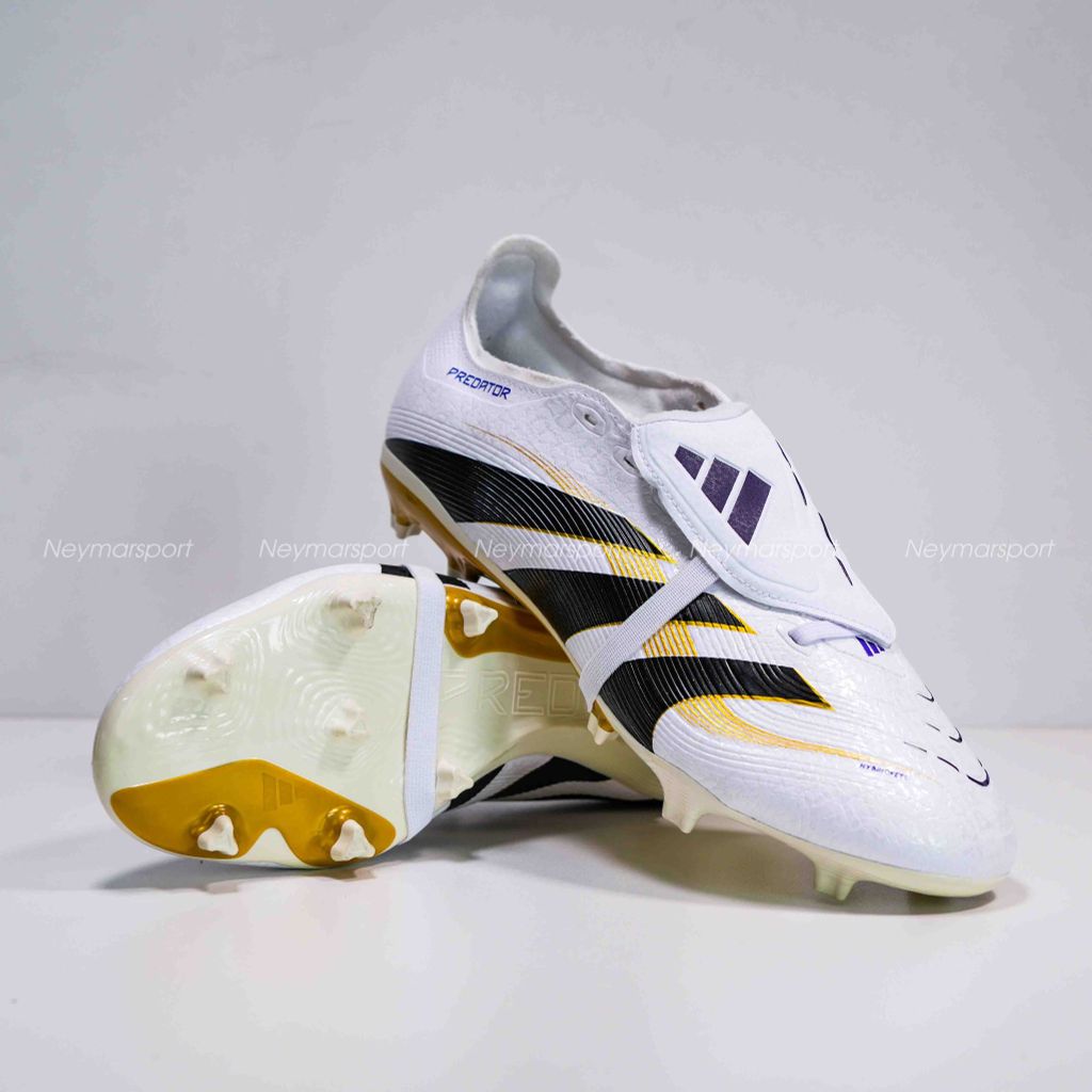 Giày đá bóng adidas Predator League Fold-over Tongue FG/AG Road to Glory - Footwear White/Core Black/Gold Metallic JI1114