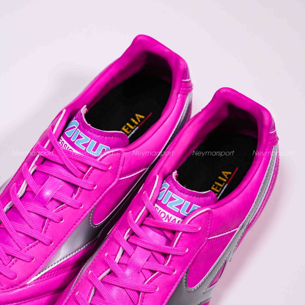 Giày đá bóng Mizuno Morelia II Pro AG - Pink/Silver P1GA231465