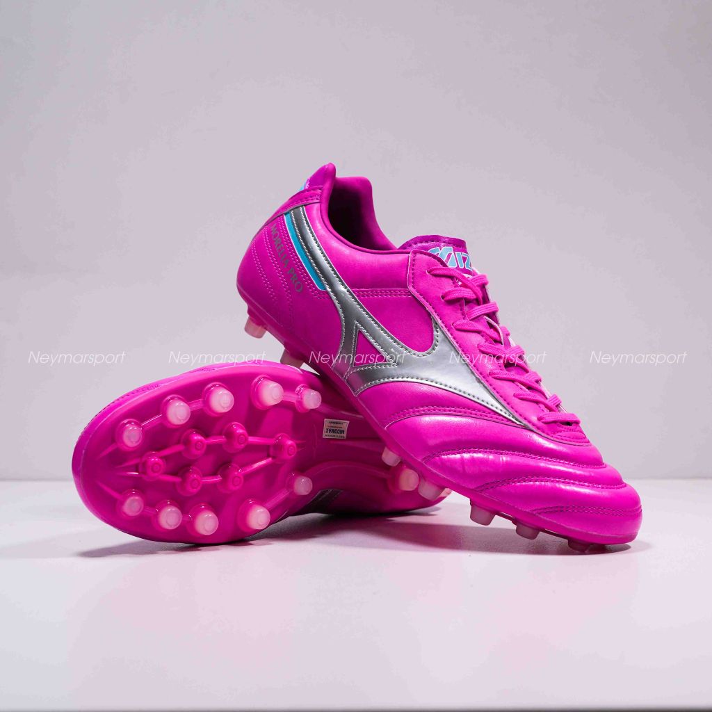 Giày đá bóng Mizuno Morelia II Pro AG - Pink/Silver P1GA231465
