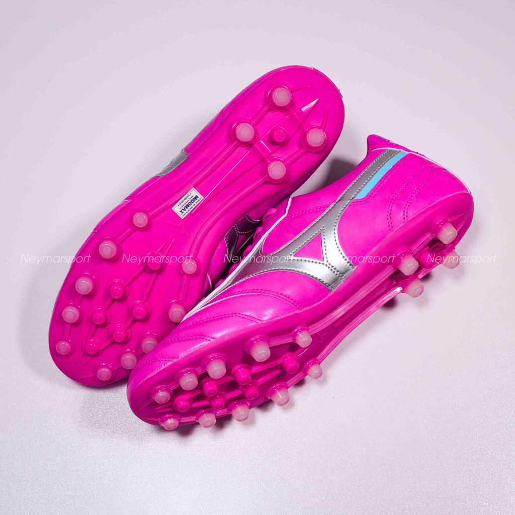 Giày đá bóng Mizuno Morelia II Pro AG - Pink/Silver P1GA231465