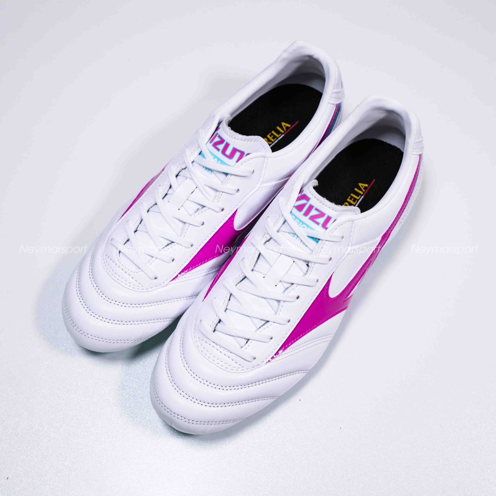 Giày đá bóng Mizuno Morelia II Pro AG - White/Pink P1GA231466