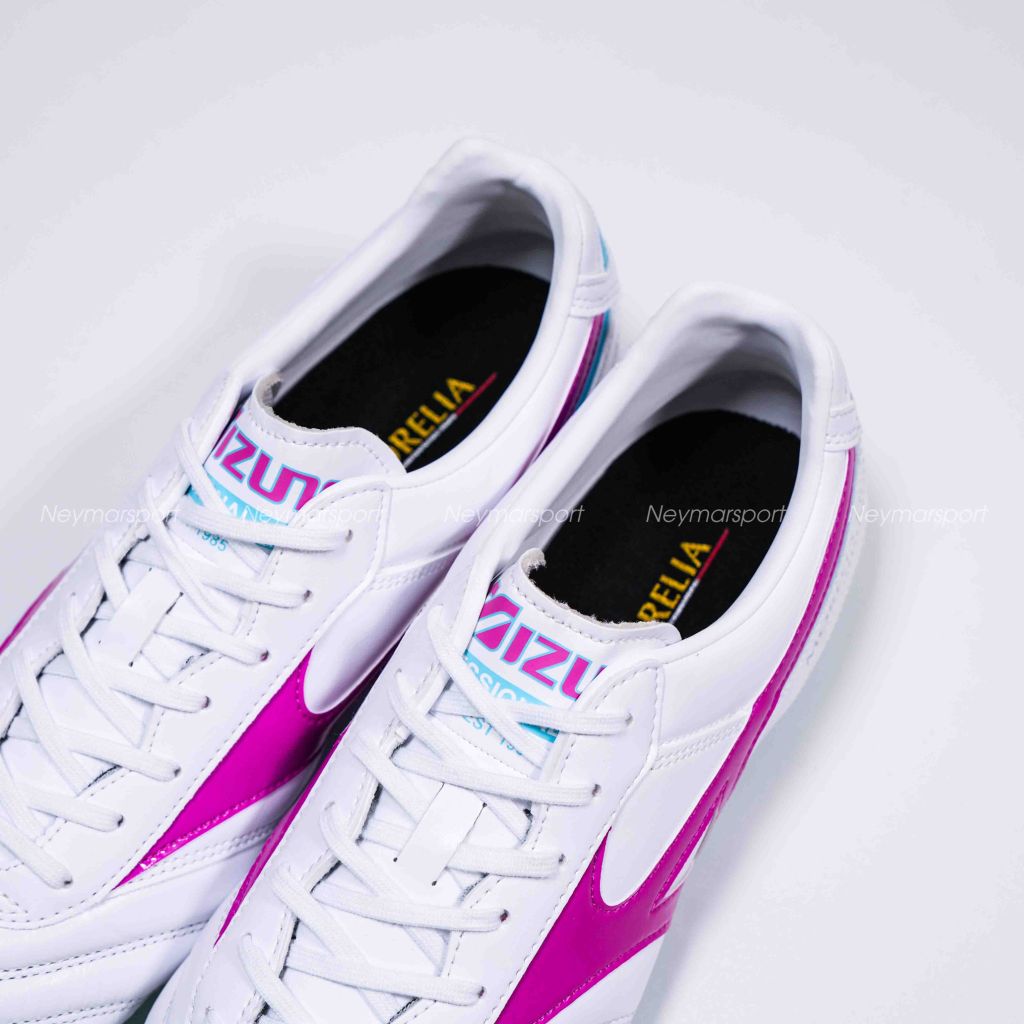 Giày đá bóng Mizuno Morelia II Pro AG - White/Pink P1GA231466