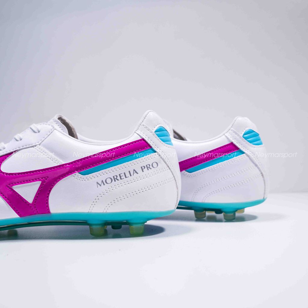 Giày đá bóng Mizuno Morelia II Pro AG - White/Pink P1GA231466