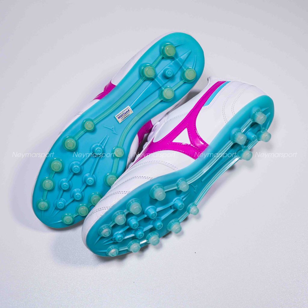 Giày đá bóng Mizuno Morelia II Pro AG - White/Pink P1GA231466
