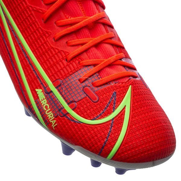 Nike Mercurial Superfly 8 Academy AG Spectrum - Bright Crimson/Metallic Silver