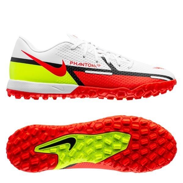 Nike Phantom GT 2 Academy TF Motivation - White/Bright Crimson/Volt