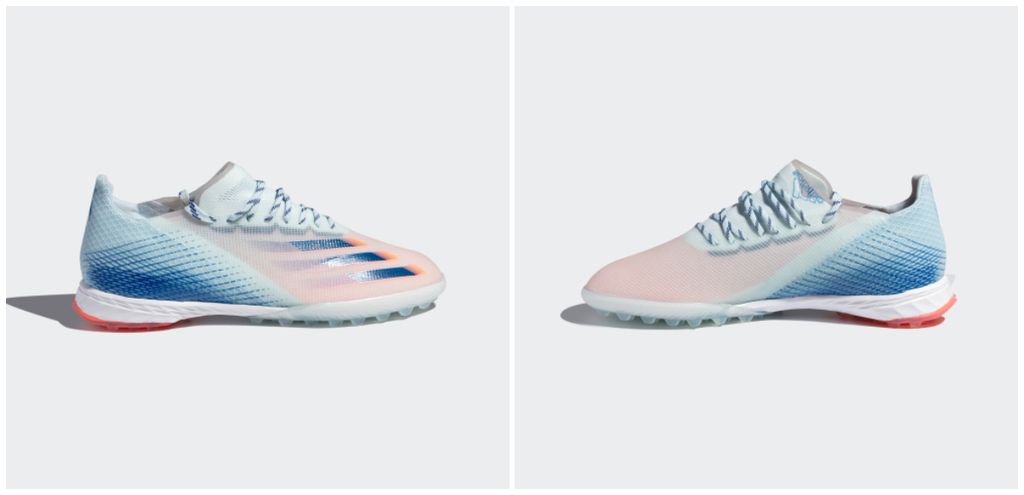 ADIDAS X GHOSTED .1 TF Glory Hunter - Sky Tint/Royal Blue/Signal Coral