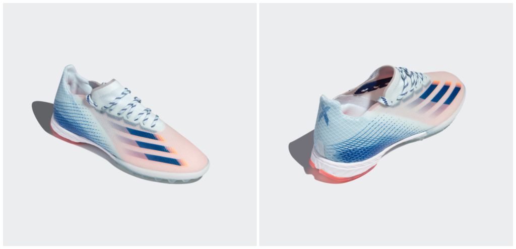 ADIDAS X GHOSTED .1 TF Glory Hunter - Sky Tint/Royal Blue/Signal Coral